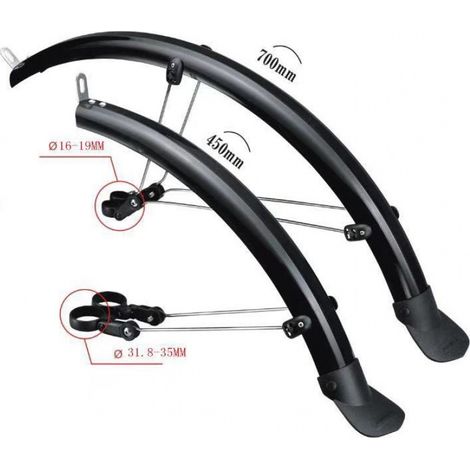 Garde-Boue pour vélo 27.5" noir (1/5)