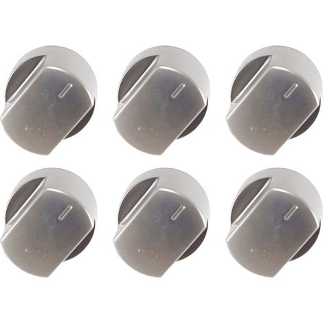 Silver Replacement Compatible Cooker Oven Control Knob For Belling Stoves New World x 6