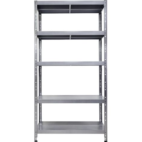 Scaffale in Metallo 5 Ripiani 100x40x195 cm Maciste Zincato (1/5)