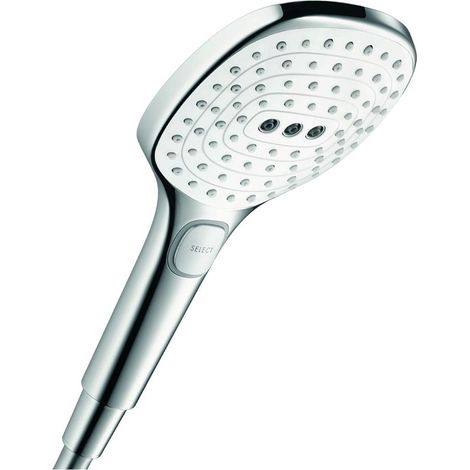 hansgrohe Raindance Select E Handbrause 120mm 3jet 8,5l/min EcoSmart, Weiß/Chrom