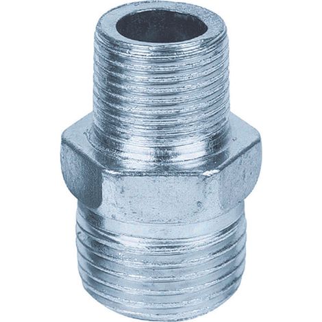 NIPLES RIDOTTO ESAGONALE MASCHIO IN GHISA ZINCATA 1" X 3/4" 5 PEZZI