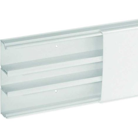 Moulure et plinthe Moulure Optima TM 80x22 3 compartiments blanche - b08811 - IBOCO (1/2)