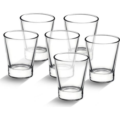 6 CAFFEINO BORMIOLI BICCHIERI TAZZINE PER CAFFÈ ESPRESSO IN VETRO TRASPARENTE (1/5)