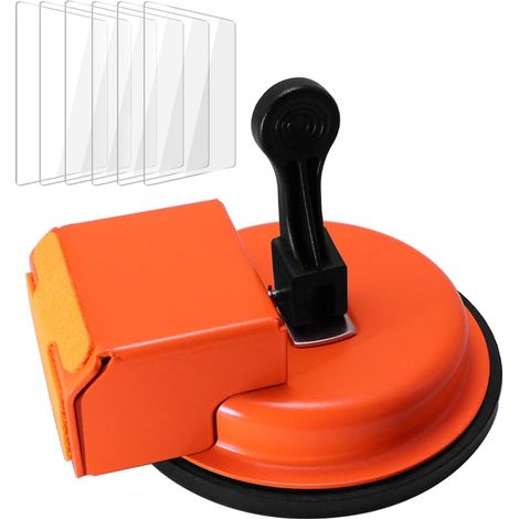 Floor gap fixing tool, improved vacuum suction cutter and 6 sticky pads for laminate, wood, tile, vinyl floor gap repair tool (1/5)