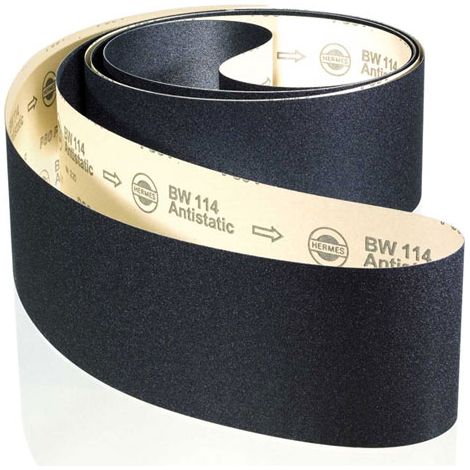 Bandes BW 114 P80 120x7800mm UB2-joint a recouvrement, abrasif meule - HERMES - 6033651