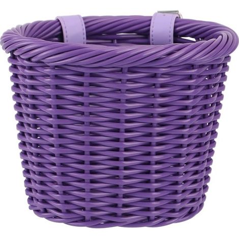 Petit panier de vélo, panier de trottinette pour enfant, panier avant de vélo, panier de guidon, filet en fibre synthétique tissé à la main, coloré (1/5)