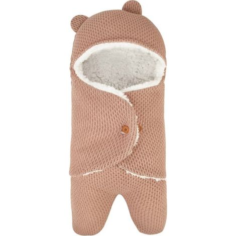 Gigoteuse pour nouveau-né idéale pour les randonnées d'automne et d'hiver, couverture bébé, gigoteuse chaude pour poussette, rose foncé (1/4)