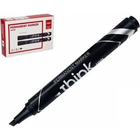 Permanentmarker-Keilspitze 1,5-5 mm schwarz (12 Stück)