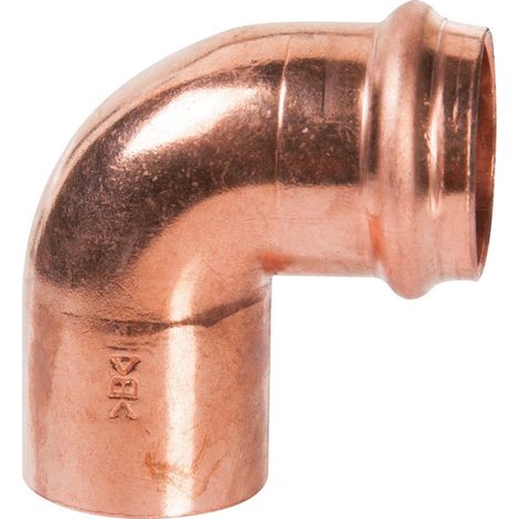 Raccord cuivre coudé à joint torique à souder - Femelle - diamètre 32 mm