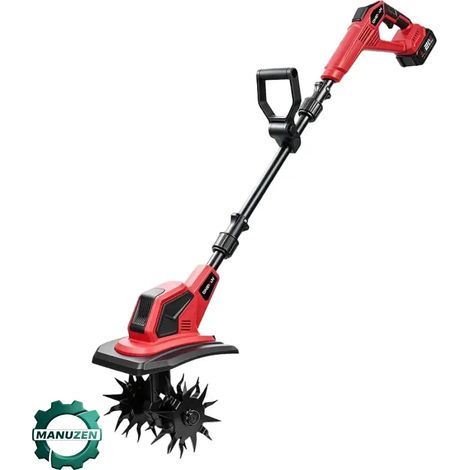 Manuzen - Motoculteur sans fil 24 cm – compatible Makita 18 V – Avec 2 batteries (1/4)
