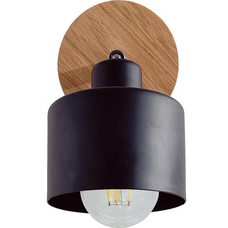 Lampada da parete DIANA loft in legno di ROVERE 1x diamante ELEGANTE (1/5)