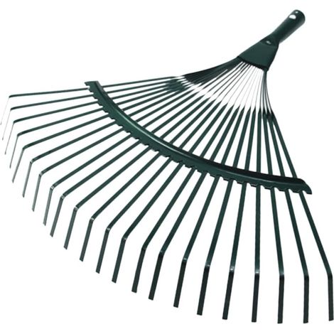 Râteau de Jardin Métallique Dents pour Nettoyage de Mauvaises Outil Pratique pour Jardin Cour (1/5)