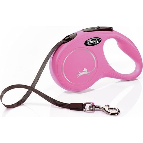 Laisse New Classic S Tape 5 m pink Flexi CL10T5-251-P-20
