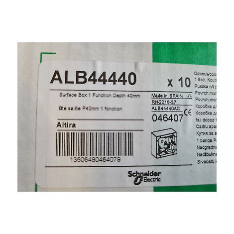 2 SCHNEIDER ALTIRA - ALB44440 - Boite 1 Postes Saillie - Blc