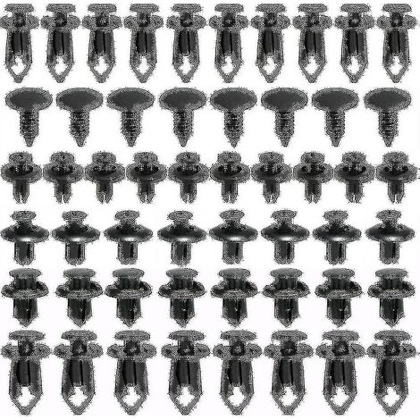 Clips de voiture, paquet de 190 clips à rivets en plastique, fixations de protection à rivets en plastique, formes et tailles différentes, type universel, adaptés aux baguettes de garniture des pannea (1/5)