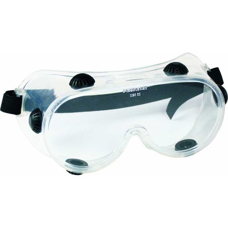 Schutzbrille / Vollsichtbrille farblos aus Weich-PVC (1/2)