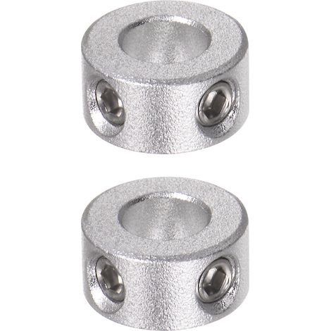 2pcs Bague de Réglage Bague Arrêt d'axe Butée Arbre Collier 6mm Alésage Aluminium Alliage, 12mm OD, 6mm Largeur pour Roue Brouette Pont, Boite Vitesse Ensembles CNC Anodisation (1/5)