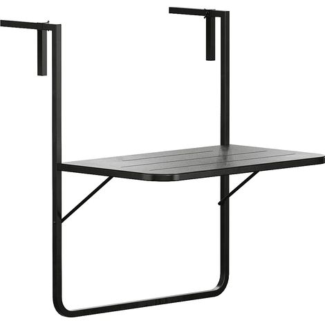 Tavolo balcone pieghevole in Metallo Nero - APYA di MYLIA (1/3)