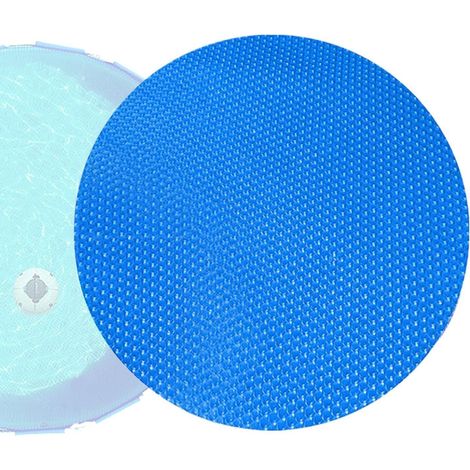 Bâche Solaire pour Piscine Ronde,Bouclier Thermique Renforcé,Bâche de Piscine découpable  Baignade Extérieure en Hiver comme en Été pour Piscine Hors-Sol Solaire (1/5)