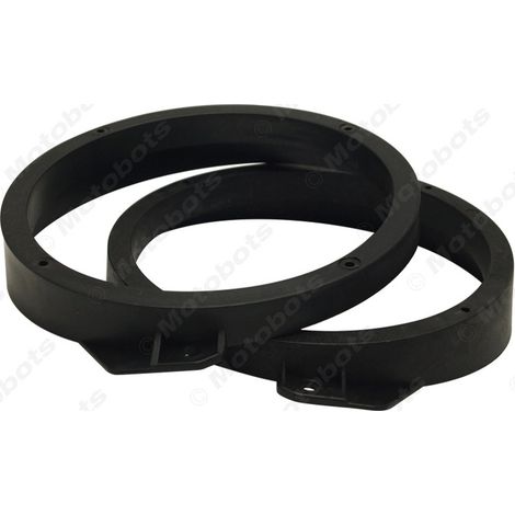 Solid 6.5-inch front door speaker spacer brackets for Subaru Forester/Outback - non-destructive modification. (1/4)