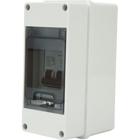 Disjoncteur bipolaire 1000 V CC 63 A avec boîtier étanche IP65 pour système solaire photovoltaïque (1/5)