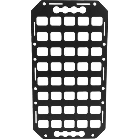 Organisateur de dossier de siège de voiture, panneau de camion, matériau en alliage d'aluminium, sac à dos, support de rangement d'outils multifonctionnel avec poignée 16,54 pouces x 8,86 pouces (1/5)