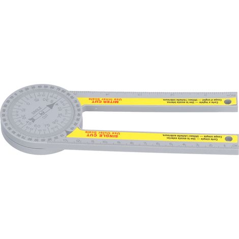 Miter Saw Protractor 360° Rotatable High Accuracy 2 Scales Portable Angle Finder for Carpenter