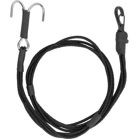 Sangle élastique de remorquage RC avec crochets pour voitures 1/10 et 1/8, idéale pour treuil et sauvetage, couleur noire. (1/5)