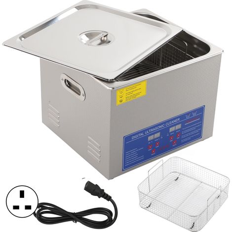 Nettoyeur Ultrasonique avec Minuteur Numérique et Chauffage, Machine de Lavage PS-60AUK, Prise AC220V (1/5)