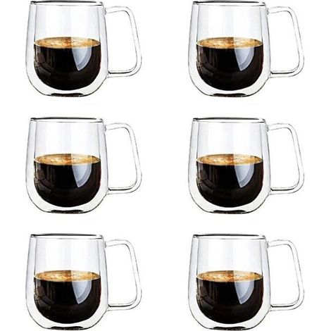 Tasse Double Paroi - Non spécifié - 250ml - Verre Borosilicate - Transparent - Cylindrique (1/4)