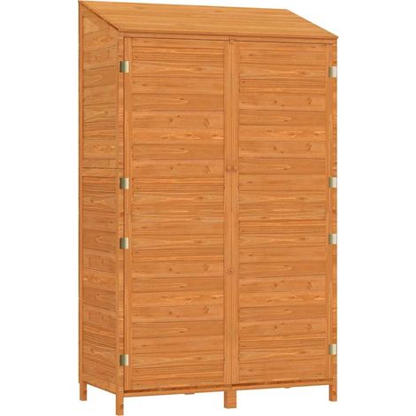 Maison Exclusive - Capanno da Giardino Marrone 102x52x174,5cm Legno Massello Abete