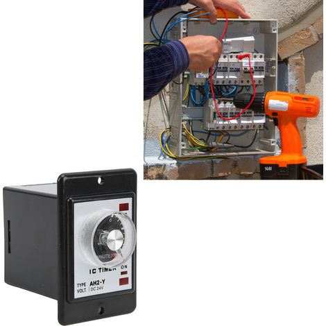 JYIO/匠意源 AH2-Y 10M Miniatur-Zeiger-Zeitregler mit Timer (8 Pins, 24 V DC) (1/5)