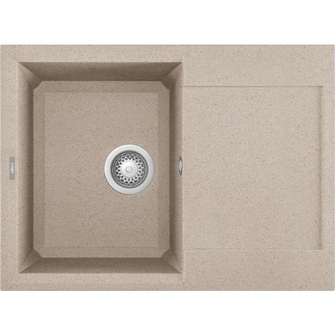 Lavello Elleci Incasso 1 vasca 68x50 Easy 135 Granitek Avena LGY13551 (1/3)