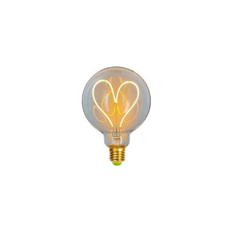 Ampoule LED Vintage E27 4W 2200K Filament Cœur Dimmable 95x130mm (1/5)