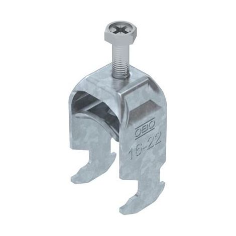 OBO Bettermann Bride en U 2056 16-22mm acier galvanisé à chaud, 1186016