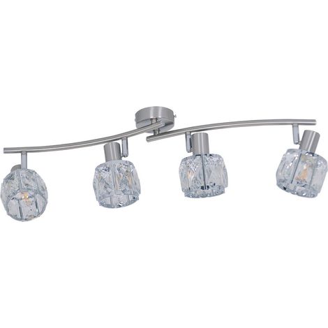 Naeve JOSEFA Barre de spots de plafond en acier vierge 1xE14 3000K (1/5)