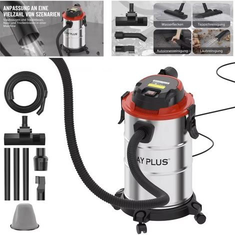 Aspirateur eau et poussière haute puissance 5000 W – 19 kPa – cuve 18 L – aspirateur industriel avec fonction soufflage