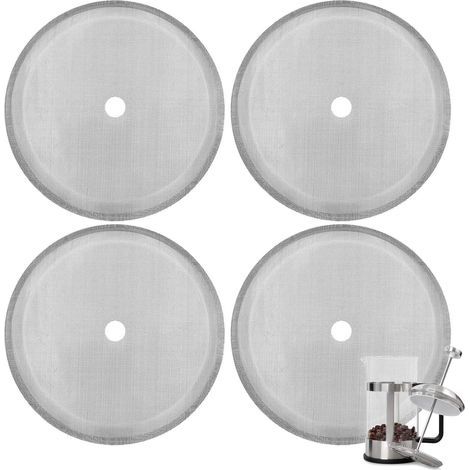 Pieces 10cm Stainless Steel Mesh Filters for 1000ml French Press Coffee Maker (1/5)