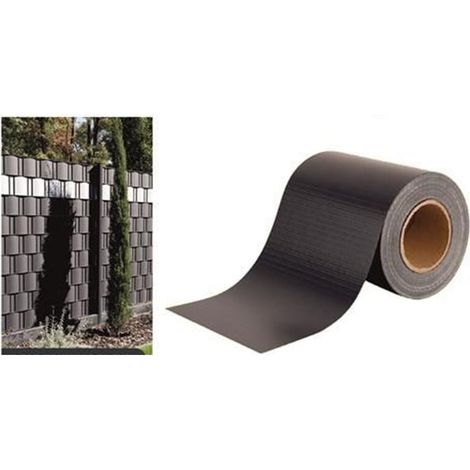 TrAdE Shop Traesio - Frangivista Rotolo Grigio Pvc Per Balconi Ringhiere Recinzioni Protezione 19cmx35mt 77585 - (1/5)