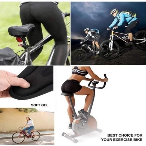 Housse de Selle Vélo en Silicone Gel Ultra Confort-Installation Facile-Confortable pour de Montagne,Vélo de Route,pour Hommes (1/3)