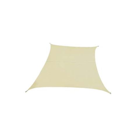 Vela ombreggiante in poliestere - Quadra - 160gr/mq - Beige - Misure: mt 4x6