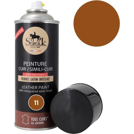 Pittura Pelle (11-FAUVE) con Vernice Integrata - SOFOLK - Manutenzione per Sedili e Volante di Auto, Divano, Scarpe, ecc. (1/4)