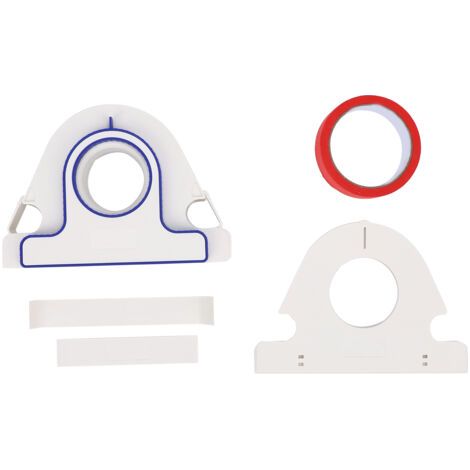 QORVA- Applicateur de ruban de masquage et distributeur de peinture de revêtement d'autocollant rouge de 25 mm de large avec cutter pour garniture de cadre de fenêtre (1/5)