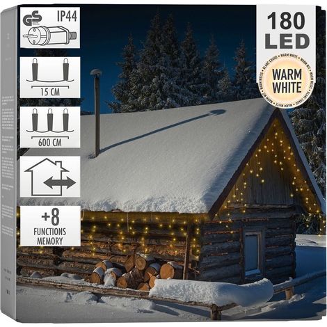 TENDA LUMINOSA 180 LED BIANCO CALDO (1/4)