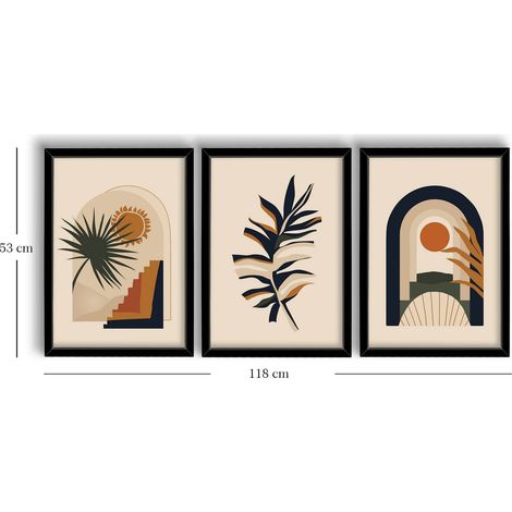 Quadro da parete in MDF con cornice Painting Multicolore (1/5)