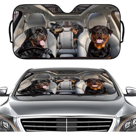 Parasole per auto, parasole per auto, ombrello parasole per auto da 136,5  70 cm con maniglia girevole a 360°, parasole per bloccare il 99,9% dei raggi UV-B