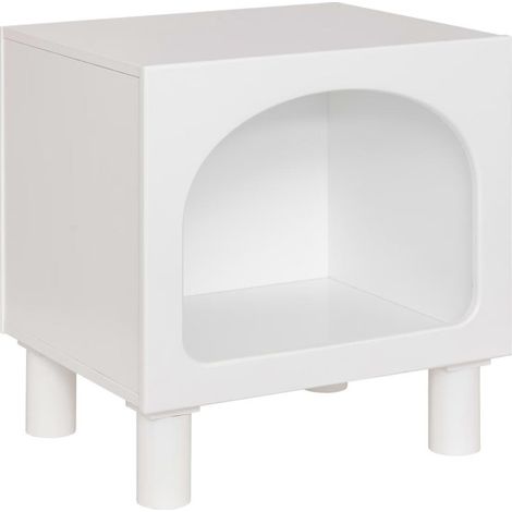 Table de Chevet Enfant "Tara" 42cm Blanc (1/3)