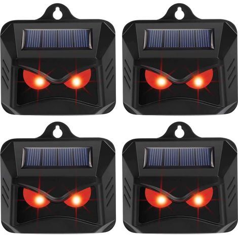 Solarbetriebene Raubtier-Kontrollleuchte, 4er-Pack – Fuchsabwehr für Gärten – Tierabwehr – Geräte zur Rehabwehr – Katzenabwehr – Fuchsabwehr – Katzenabwehr – Katzenabwehr – Bewegungsmelder-Abwehr (1/4)