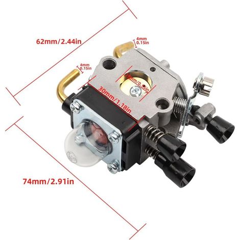 Lntyq Kit carburateur pour STIHL FS55 FS55R FS55RC FS38 KM55 HL45 KM55R filtre à air kit pilote carburant kit bougie sept paquets (1/3)