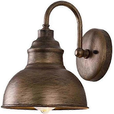 Applique murale vintage à col de cygne, lumière plate (bronze) (1/5)